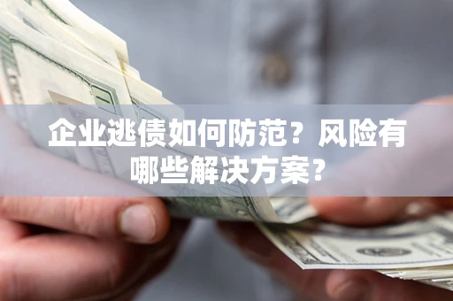 北京企业逃债如何防范？风险有哪些解决方案？