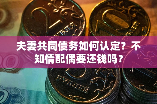 北京夫妻共同债务如何认定？不知情配偶要还钱吗？