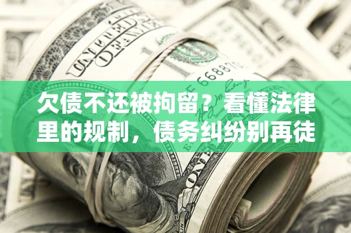 北京欠债不还被拘留？看懂法律里的规制，债务纠纷别再徒劳奔波