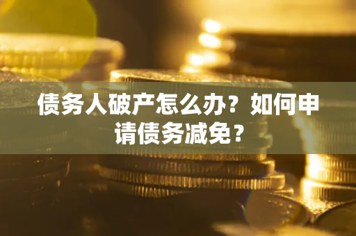 北京债务人破产怎么办？如何申请债务减免？