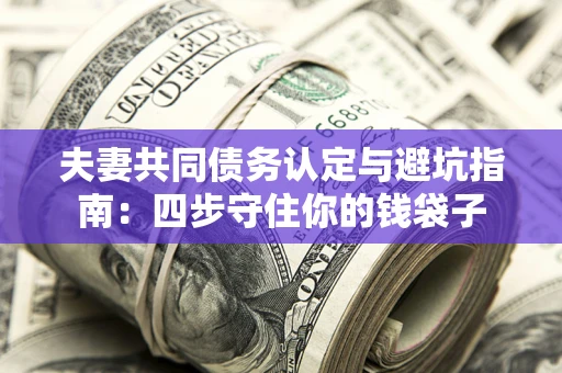 北京夫妻共同债务认定与避坑指南：四步守住你的钱袋子