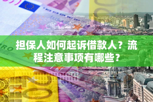 北京担保人如何起诉借款人？流程注意事项有哪些？